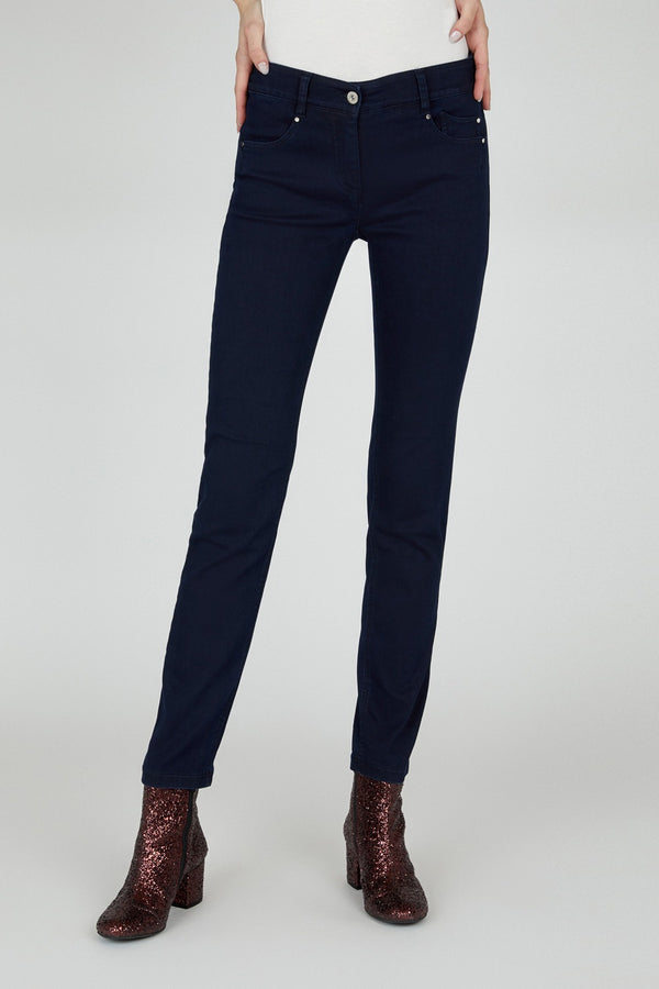 Robell Elena 53532-55050 - Straight Fit Stretch Denim Trousers 80 cm